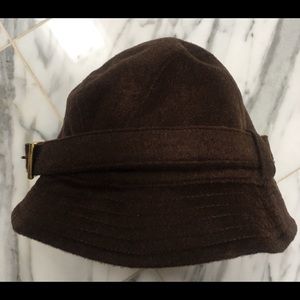 CHOCOLATE 95% LAMBSWOOL FALL/WINTER HAT